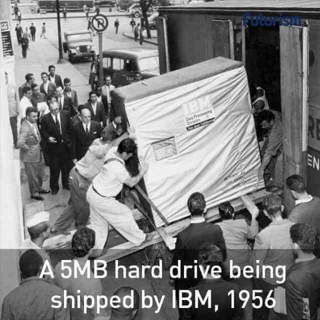 The first supercomputer, IBM’s 305 RAMAC from 1956