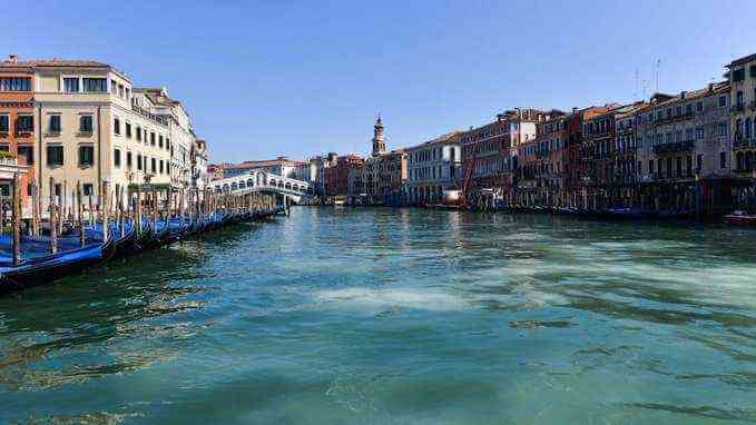 Venice, Italy from space before and after coronavirus lockdown