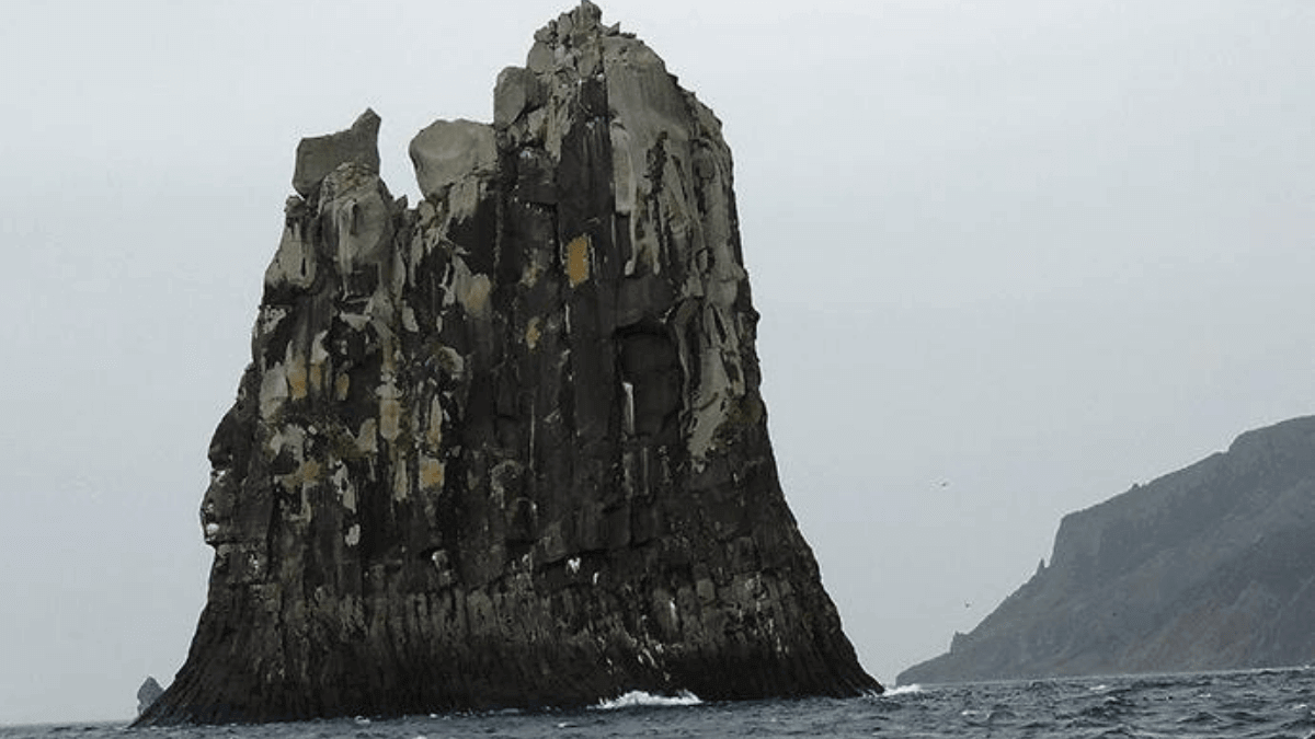 the rock urup island russia
