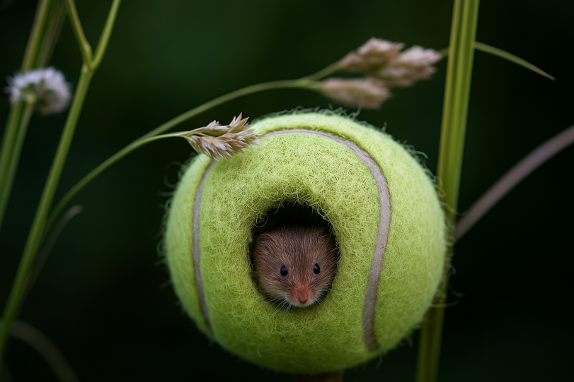 How 55,000 tennis balls became homes for Britain’s tiniest mammals 